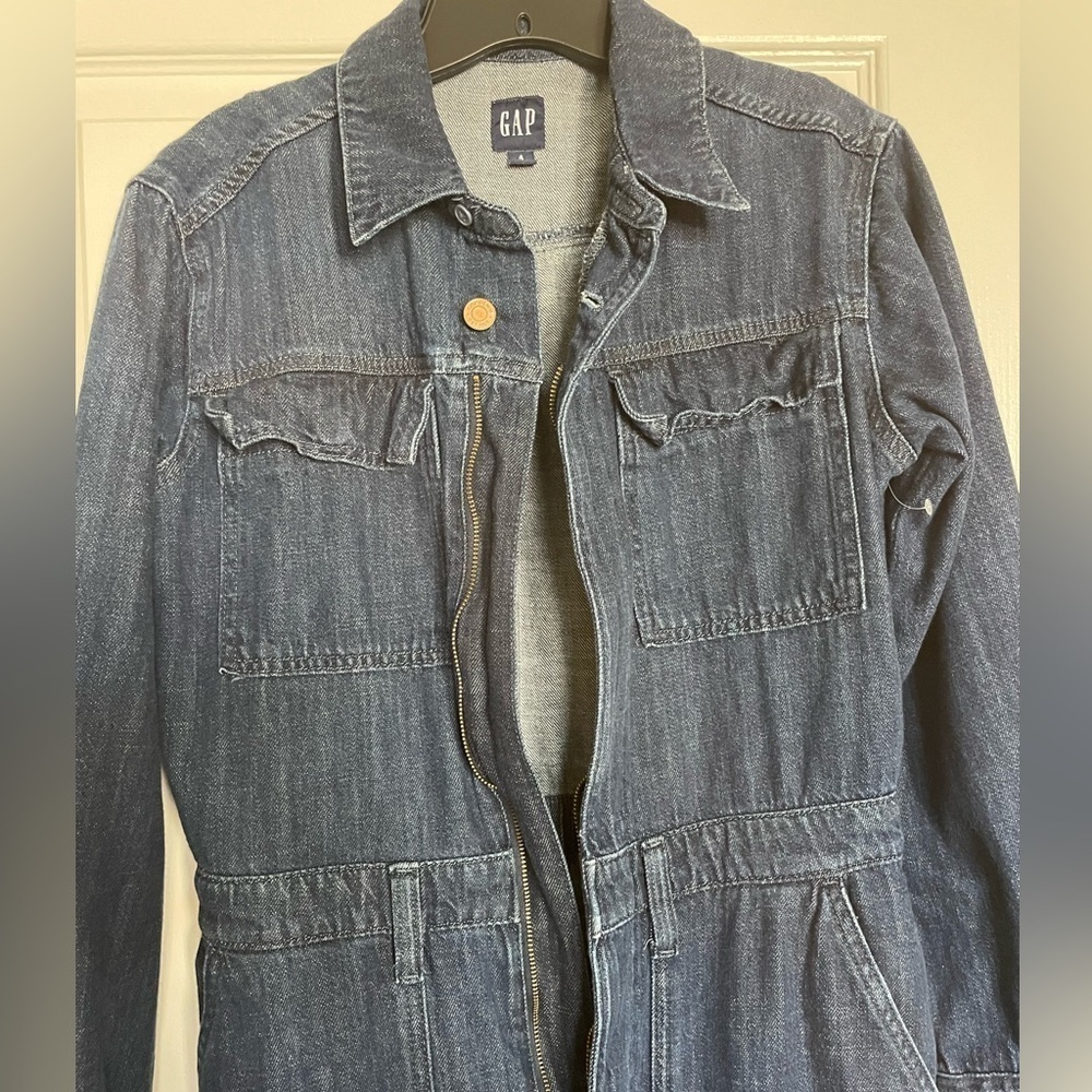 GAP denim jumpsuit women’s size 4 - Picture 3 of 6